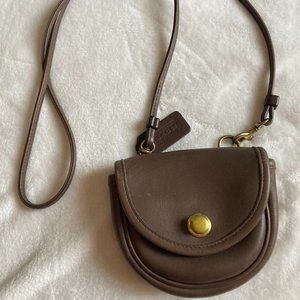 COACH Vintage mini belt bag - RARE Color, DARK STONE